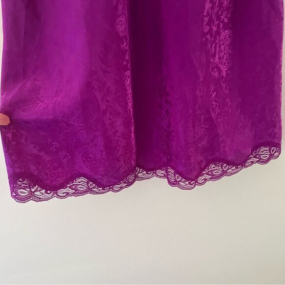 Victoria’s Secret Gold Label Slip Dress Vintage Size Large Fuchsia Pink - Picture 4 of 9